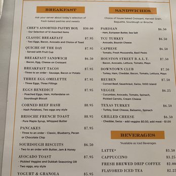 The Lunch Box - Menu (just one part of it ) - New American Near Me - Fort Worth, Texas