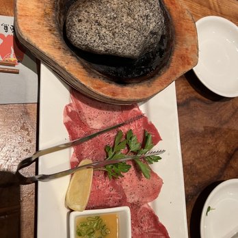 Kingyo - stone grilled beef tongue - Japanese Near Me - Vancouver, British Columbia