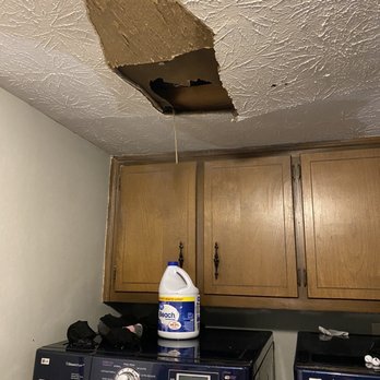 Sylvan Homes - Where ceiling fell after they cam out and called themselves fixing it. My washer is her as well it no longer worked after. - Property Management Near Me Sylvan Homes - Where ceiling fell after they cam out and called themselves fixing it. My washer is her as well it no longer worked after. - Property Management Near Me