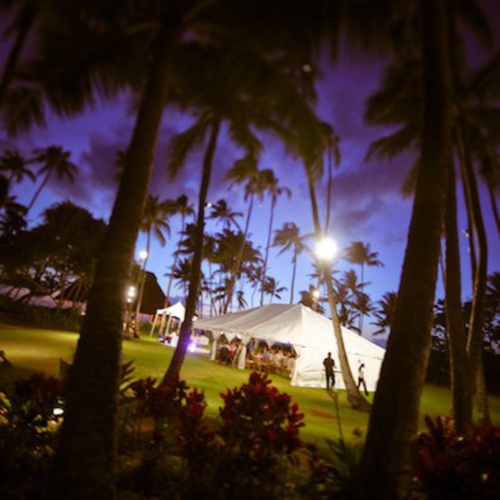 Lanikuhonua - Lanikuhonua : Shawn Starr Hawaii Wedding Photography : Phase 1 : tents at twilight - Party & Event Planning Near Me - Kapolei, Hawaii Lanikuhonua - Lanikuhonua : Shawn Starr Hawaii Wedding Photography : Phase 1 : tents at twilight - Party & Event Planning Near Me - Kapolei, Hawaii