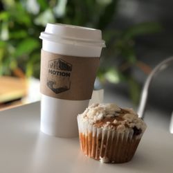 Motion Coffee - Breakfast items available.