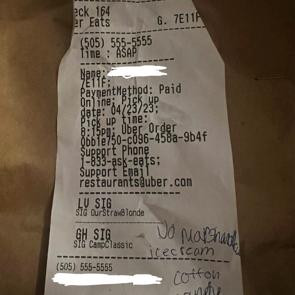 Cold Stone Creamery - Receipt - Ice Cream & Frozen Yogurt Near Me - Las Vegas, Nevada