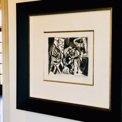 Theater Leaders - Pablo Picasso art hanging.