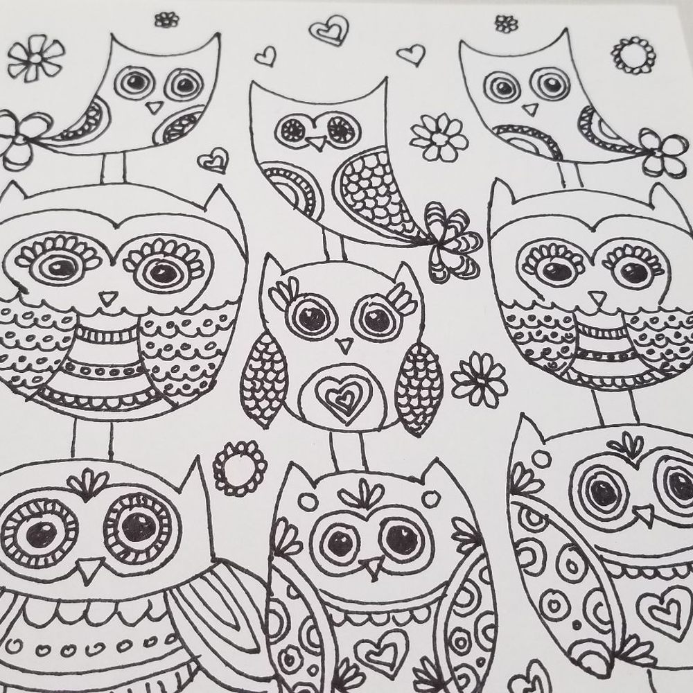 Tile doodling for adults Tile doodling for adults
