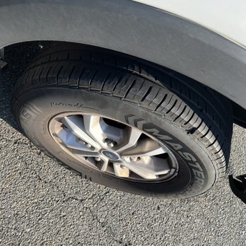 Budget Car Rental - Decent rear tire - Car Rental Near Me - Fairfax, Virginia Budget Car Rental - Decent rear tire - Car Rental Near Me - Fairfax, Virginia