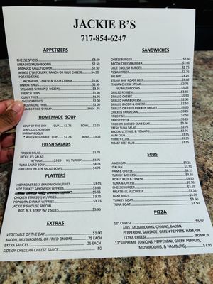 Menu photo 1 Jackie Bs York, PA