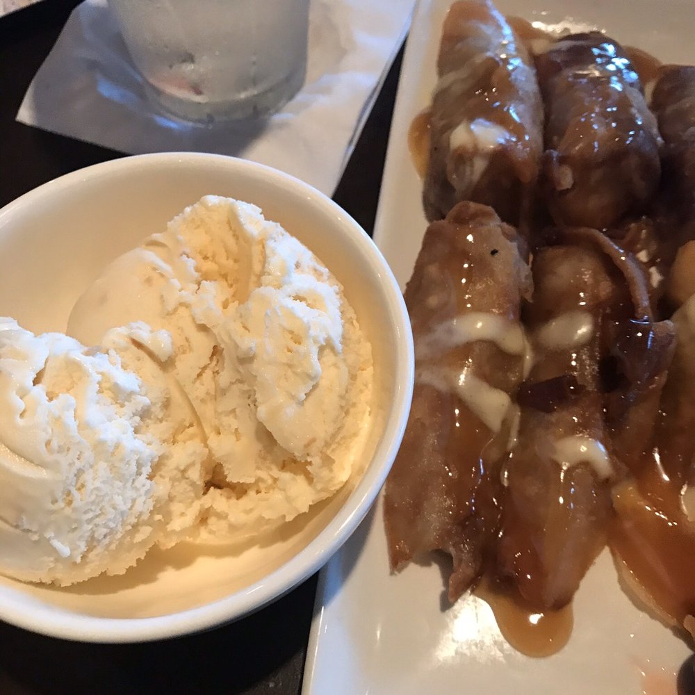 P.F. Chang's - Coconut ice cream with Banana Spring Rolls - Chinese Near Me - Buford, Georgia P.F. Chang's - Coconut ice cream with Banana Spring Rolls - Chinese Near Me - Buford, Georgia