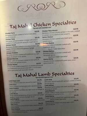 Menu photo 1 Taj Mahal Wake Forest, NC Menu photo 1 Taj Mahal Wake Forest, NC