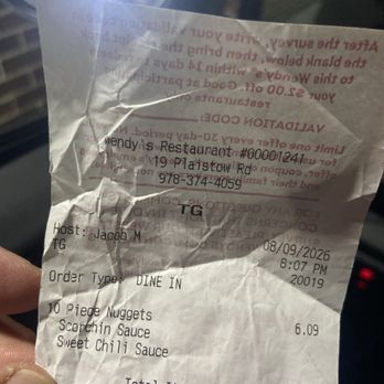 Wendy's - Burgers Near Me - Haverhill, Massachusetts