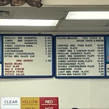 Charlie's Bar-B-Que - Menu - Barbeque Near Me - Greenville, South Carolina