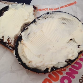 Dunkin' - They totally served me this BURNT bagel! - Donuts Near Me - Queen Creek, Arizona