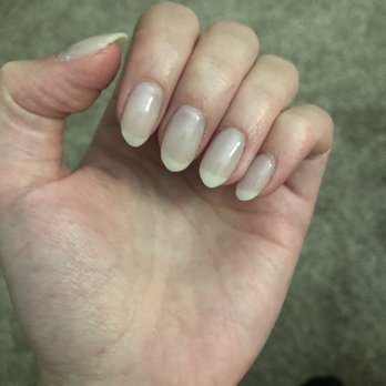 Foxy Nails & Spa - Nails meant to be a spring light green dip - Nail Salons Near Me - Concord, New Hampshire