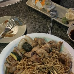 Fuji's Grill and Sushi - Chicken Habachi and California roll