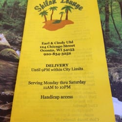 Shiloh Lounge - Menu