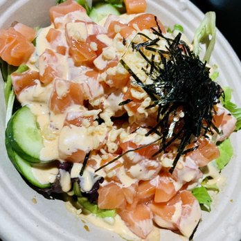 Poke Express - Hawaiian Classic with extra salmon - Hawaiian Near Me - Charlotte, North Carolina