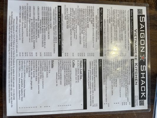 Menu photo 5 Saigon Shack New York, NY