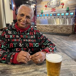 My Mommy out with me to have a beer & hot dog My Mommy out with me to have a beer & hot dog