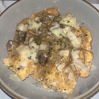 Cucina Povera - Beef Ravioli with Peppercorn Sauce - Italian Near Me - Coral Gables, Florida Cucina Povera - Beef Ravioli with Peppercorn Sauce - Italian Near Me - Coral Gables, Florida
