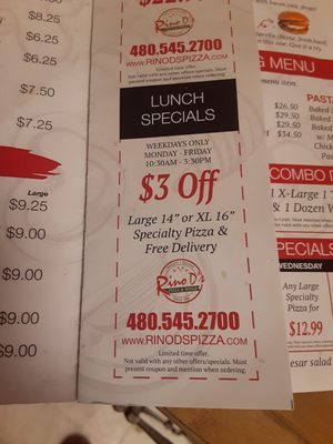 Rino D's Pizza & Wings by null