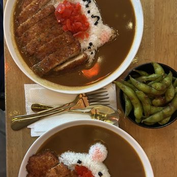 Tokyo Eats - chicken katsu curry and spicy garlic edamame - Ramen Near Me - Fullerton, California Tokyo Eats - chicken katsu curry and spicy garlic edamame - Ramen Near Me - Fullerton, California