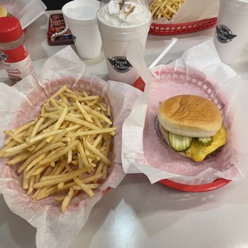 Steak ’n Shake - Original Burger with Fries - Burgers Near Me - Yucca Valley, California Steak ’n Shake - Original Burger with Fries - Burgers Near Me - Yucca Valley, California