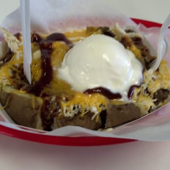 Subs & Spuds - BBQ Chicken Stuffed Potato - $5.25 - Sandwiches Near Me - Riverside, California
