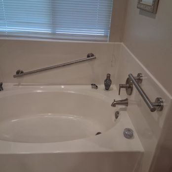 ADA Grab Bars - Installing safety bars in the tub , to make easier to get out - General Contractors Near Me - Las Vegas, Nevada