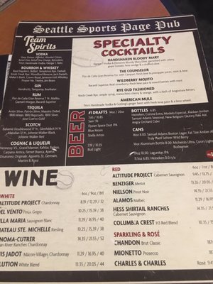Menu photo 1 Sports Page Pub Seattle, WA