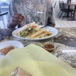 Friend got veggie quesadillas and was so good only $9!! Friend got veggie quesadillas and was so good only $9!!