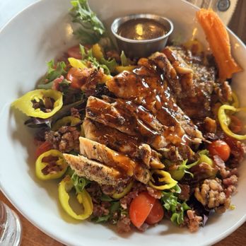 The Hangry Bison - Chicken bourbon salad. - New American Near Me - Winter Park, Florida