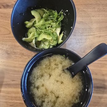 Mad For Sushi - Miso soup cucumber salad. - Sushi Bars Near Me - Dublin, California Mad For Sushi - Miso soup cucumber salad. - Sushi Bars Near Me - Dublin, California