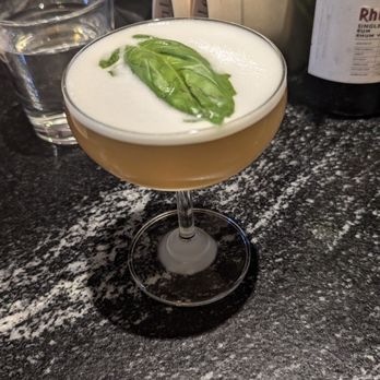 Coabana - Chan Chan:  Dos Maderos 5+3, basil, aloe, housemaid cinnamon cordial, lime, pineapple, plum - Cuban Near Me - Phoenix, Arizona