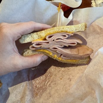 Lucky Bakery and Cafe - Turkey and Cheese on Sourdough - Bakeries Near Me - Daly City, California