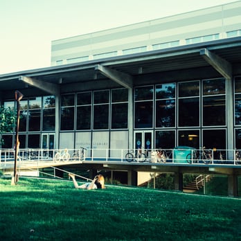Grinnell College - Burling Library, located in Grinnell College's South Campus - Colleges & Universities Near Me - Grinnell, Iowa