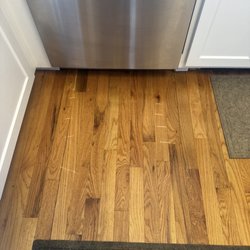Lowe's Home Improvement - Scratches on my hardwood floor from Lowe's installer.