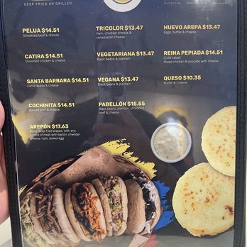 La Arepa - a menu for a mexican restaurant - Latin American Near Me - San Francisco, California La Arepa - a menu for a mexican restaurant - Latin American Near Me - San Francisco, California