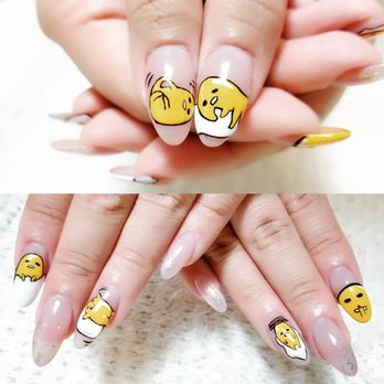 Luxury Nail Lashes - gudetama nails acrylic extensions and hand painted gel - Nail Salons Near Me - San Gabriel, California Luxury Nail Lashes - gudetama nails acrylic extensions and hand painted gel - Nail Salons Near Me - San Gabriel, California