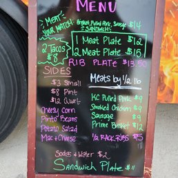 The menu The menu