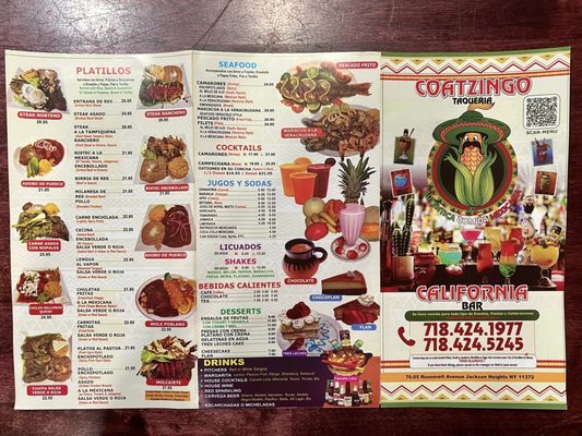 Menu photo 3 Coatzingo Restaurant Jackson Heights, NY Menu photo 3 Coatzingo Restaurant Jackson Heights, NY