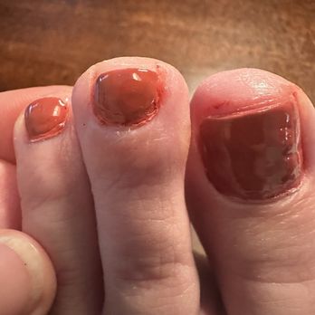 Your Nails & Spa - Bad Polish application - Nail Salons Near Me - Phoenix, Arizona