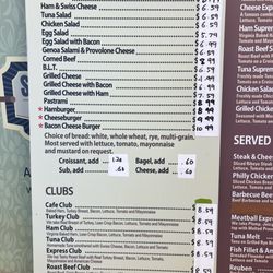 Springfield Cafe - Menu