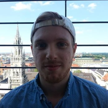 Marienplatz - Me with the Glockenspel in the background - Public Plazas Near Me - Munich, BY