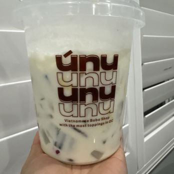 Unu Cafe - Chè Thai - huge size bucket which I was super impressed! - Bubble Tea Near Me - Westminster, California