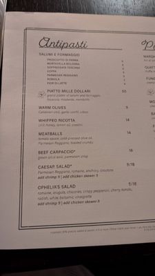 Menu photo 6 Ophelia's Pizza + Bar Nashville, TN