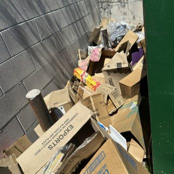 I Gotchu Junk removal - Trash built up behind business dumpster - Junk Removal & Hauling Near Me - Tucson, Arizona I Gotchu Junk removal - Trash built up behind business dumpster - Junk Removal & Hauling Near Me - Tucson, Arizona
