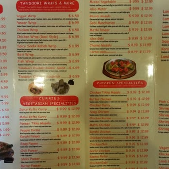 India Chaat Cafe - menu - Indian Near Me - Dallas, Texas India Chaat Cafe - menu - Indian Near Me - Dallas, Texas