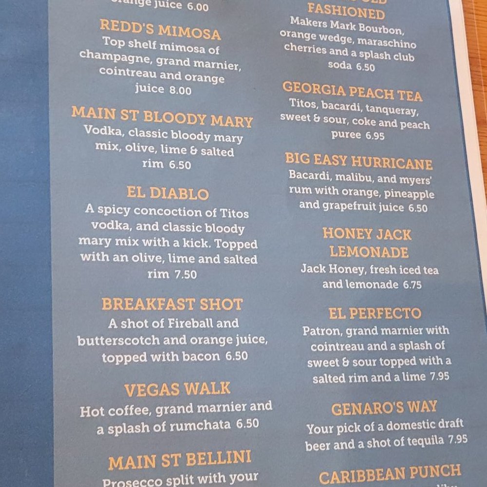 Main Street Cafe - The rest of the drink menu. - Cafes Near Me - Lewisville, Texas Main Street Cafe - The rest of the drink menu. - Cafes Near Me - Lewisville, Texas