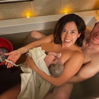 Long Beach Birth Center - Waterbirth at the birthing center with me, my partner, and my newborn and placenta. - Midwives Near Me - Long Beach, California