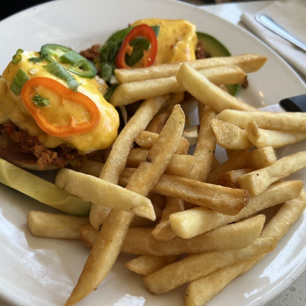 Eggsquisite Cafe - Chorizo benedict - Breakfast & Brunch Near Me - Frisco, Texas