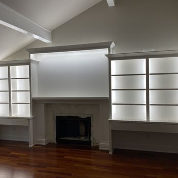 AJA Custom Woodworking - Wall to wall unit with lighting - Cabinetry Near Me - Oakley, California AJA Custom Woodworking - Wall to wall unit with lighting - Cabinetry Near Me - Oakley, California
